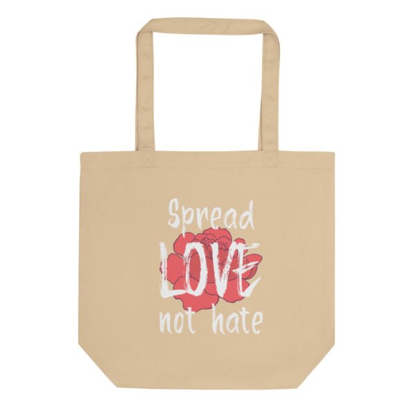 Spread love not hate Tote Bag - Image 6
